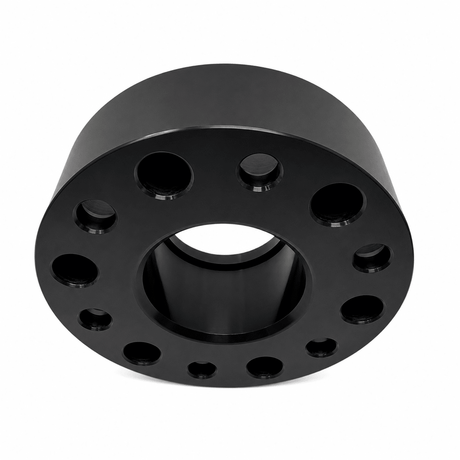 2x 6x135 to 6x5.5 Ford To Chevy or Toyota Truck Hub Centric Wheel Adapters | 2" Inch Thick (50mm) | 14x1.5 Studs & Lug Nuts | 87mm Center Bore & 78.1mm Wheel Centering Lip | Forged 6061 T-6 Aerospace Grade Hard Anodized Aluminum - SET Group USA