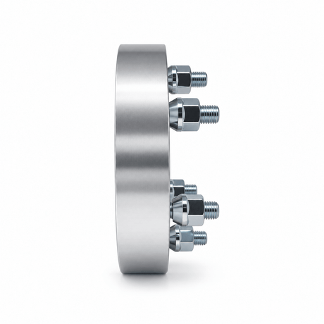 4x 6x5.5 Or 6x5 to 6x5.5 Wheel Adapters | 1.25" Inch Thick (32mm) | 12x1.5 Studs & Lug Nuts | 87.1mm Center Bore | Forged 6061 T-6 Aerospace Grade Hard Anodized Aluminum - SET Group USA