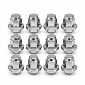 14x1.5 OEM Toyota / Lexus Style Mag Lug Nuts For Tacoma, Tundra, Land Cruiser, Sequoia, LX, GX Chrome Wheel Lugs With Attached Washer 14mm x 1.5 - SET Group USA
