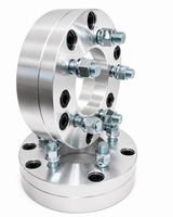 4 Wheel Adapters 6X5.5 To 5X5.5 | Use 5 Lug Wheels On 6 Lug Car | 2" Inch Thick 14x1.5 Studs & Lugs