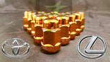 24 ORANGE LUG NUTS 12X1.5 | FITS- TOYOTA, LEXUS, SCION, AFTERMARKET WHEELS LUGS - Set Group USA - 1
