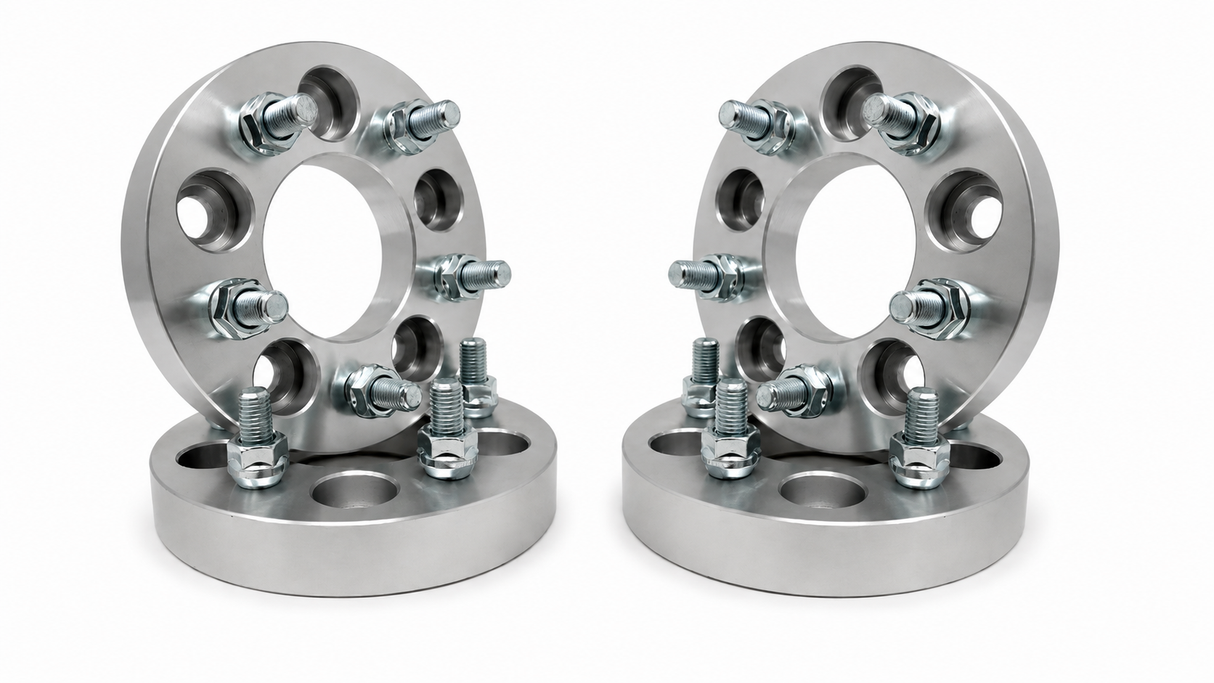 4 Ford Mustang Gt, Cobra Wheel Spacers | 5X4.5 | 1.5" Inch Thick | 38mm, 1/2"X20