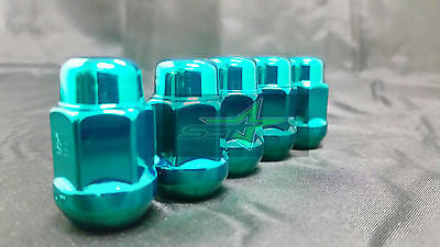 20 JEEP GREEN LUG NUTS | 1/2-20 | CLOSED END 5X5, 5X4.5, 5X5.5 BULGE ACORN LUGS - Set Group USA - 3
