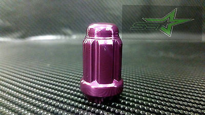 23 Purple Jeep Lug Nuts | 6 Spline Tuner | 1/2"-20 | Closed End |+Key 5X5, 5X4.5 - Set Group USA - 2