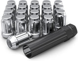 20Pc 12X1.5 Closed End 6 Spline Lug Nuts + 2 Keys Fits Honda & Acura Locking