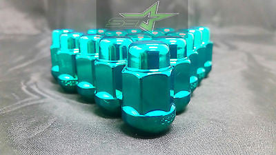 20 JEEP GREEN LUG NUTS | 1/2-20 | CLOSED END 5X5, 5X4.5, 5X5.5 BULGE ACORN LUGS - Set Group USA - 2