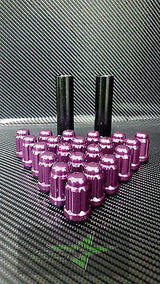20 Purple Spline Tuner Racing Lug Nuts +2 Keys | 12X1.5 | Fit Most Honda Acura | - Set Group USA - 6