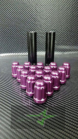 23 Purple Jeep Lug Nuts 6 Spline Tuner | 1/2"-20 | Closed End |+2 Keys 5X5 5X4.5 - Set Group USA - 4