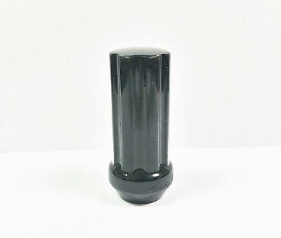 1pc BLACK SEVEN SPLINE LUG NUT | 14X1.5 | 8x6.5 | CHEVY GMC | SILVERADO HUMMER - Set Group USA