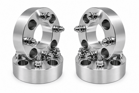 4x 4x110 Wheel Spacers | 2" Inch (50mm) | 12x1.25 Studs & Lug Nuts | 68mm Center Bore | Forged 6061 T-6 Aerospace Grade Hard Anodized Aluminum - SET Group USA