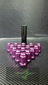 24 Purple Dodge Durango, Dakota Lug Nuts | 6 Spline Tuner | 1/2"-20 | Closed End - Set Group USA - 5