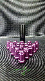 20 Purple Spline Tuner Racing Lug Nuts | 12X1.5 | Fits Most Jdm Honda Acura | - Set Group USA - 5