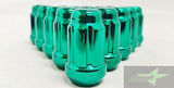 20 Green Spline Tuner Racing Lug Nuts | 12X1.5 | Fits Most Jdm Honda Acura | - Set Group USA - 4