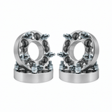 4x 5x4.75 Or 5x5 to 5x4.75 Wheel Adapters | 1.5" Inch Thick (38mm) | Dual Drilled Universal Fit 5x4.75 Or 5x5 Vehicles | 12x1.5 Studs & Lug Nuts | 78.1mm Center Bore | Forged 6061 T-6 Aerospace Grade Hard Anodized Aluminum - SET Group USA