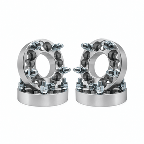 4x 5x4.75 Or 5x5 to 5x4.75 Wheel Adapters | 1.5" Inch Thick (38mm) | Dual Drilled Universal Fit 5x4.75 Or 5x5 Vehicles | 12x1.5 Studs & Lug Nuts | 78.1mm Center Bore | Forged 6061 T-6 Aerospace Grade Hard Anodized Aluminum - SET Group USA