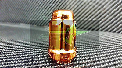 16 Orange Spline Tuner Racing Lug Nuts +1 Keys |12X1.5 | Fits Honda Acura | - Set Group USA - 4