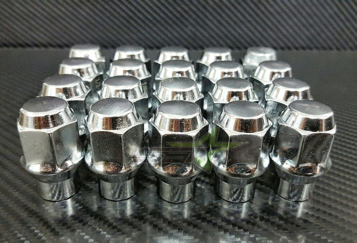 20 LUG NUTS ET CHROME BULGE ACORN 12X1.5 | FITS MOST HONDA ACURA | TRUST USA - Set Group USA - 1
