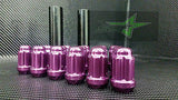 20 Purple Mustang Lug Nuts | 6 Spline Tuner | 1/2"-20 | + Key |5X4.5 Lightweight - Set Group USA - 7