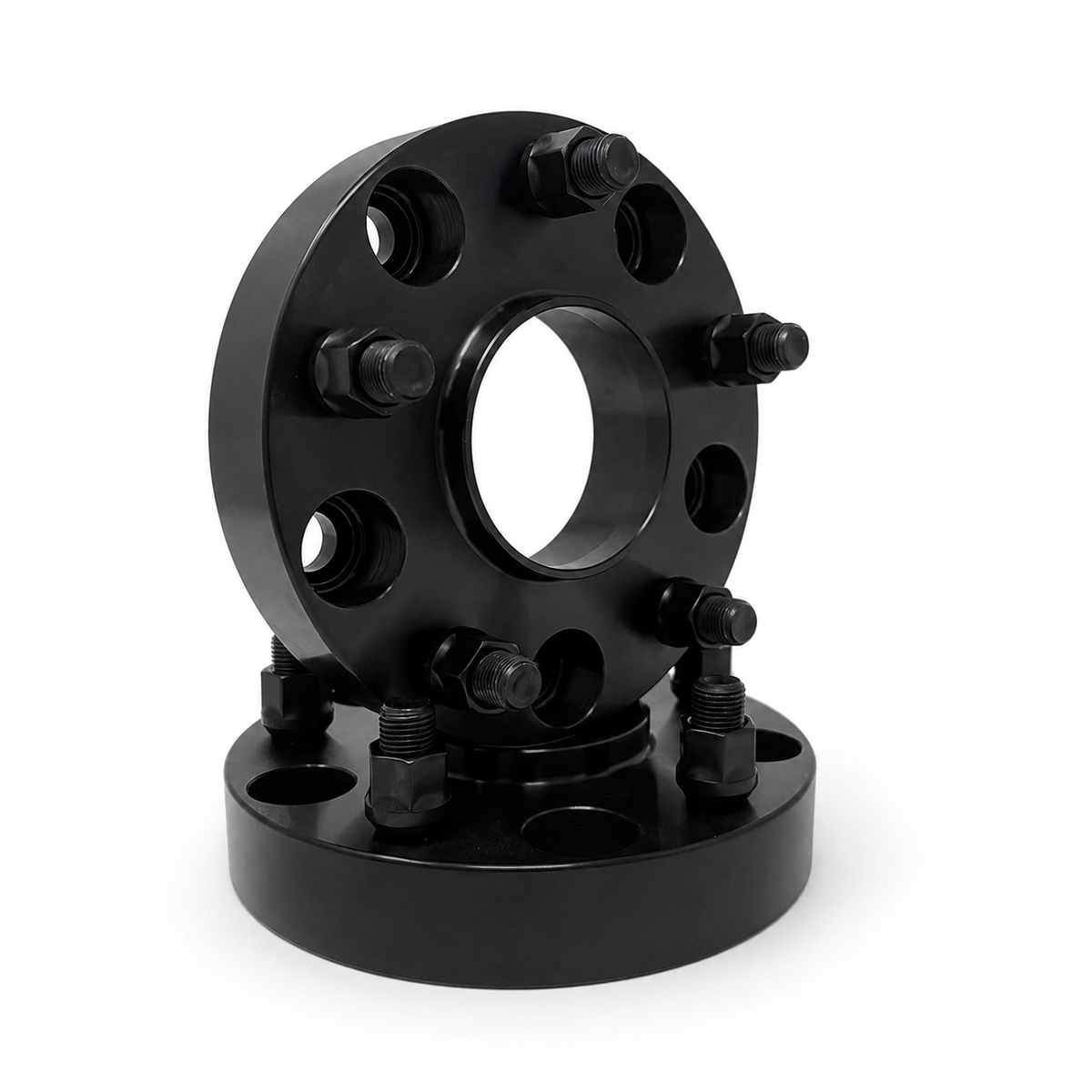 2x 5x135 Hub Centric Wheel Spacers | 2" Inch (50mm) | 14x2 Studs & Lug Nuts | 87.1mm Center Bore & Wheel Centering Lip | Forged 6061 T-6 Aerospace Grade Hard Anodized Aluminum