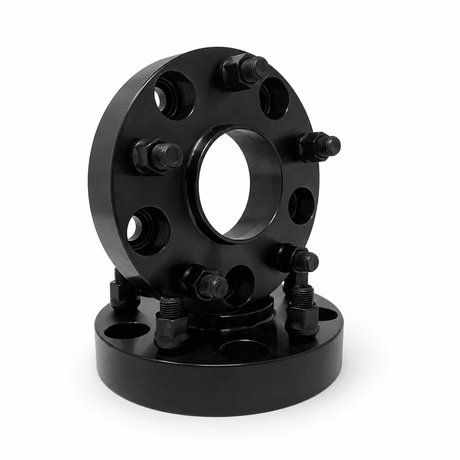 4x 5x135 Hub Centric Wheel Spacers | 2" Inch (50mm) | 14x2 Studs & Lug Nuts | 87.1mm Center Bore & Wheel Centering Lip | Forged 6061 T-6 Aerospace Grade Hard Anodized Aluminum - SET Group USA