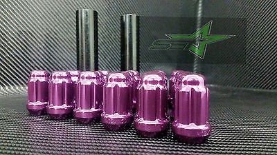 23 Purple Jeep Lug Nuts 6 Spline Tuner | 1/2"-20 | Closed End |+2 Keys 5X5 5X4.5 - Set Group USA - 7