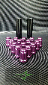 20 Purple Spline Tuner Racing Lug Nuts | 12X1.5 | Fits Most Jdm Honda Acura | - Set Group USA - 4