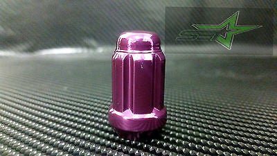 20 Purple Mustang Lug Nuts | 6 Spline Tuner | 1/2"-20 | + Key |5X4.5 Lightweight - Set Group USA - 2