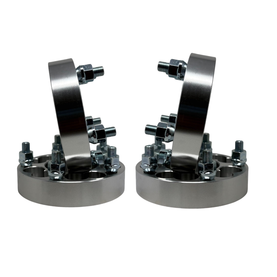 4x 5X4.5 / 5X114.3 Or 5x4.75 / 5x120.7 To 5X112 Wheel Adapters Spacers | 1.25 Inch Thick 12x1.5 Studs 32mm Dual Drill Multi Pattern Best Thickness For No Stud Trimming Easy Bolt Up