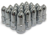 10 BULLET LUG NUTS CHROME BULGE ACORN | 1/2"-20 | CLOSED END | 5X4.5 | 5X114.3