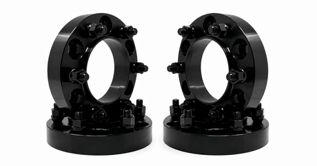 4x Toyota Truck 6x5.5 Hub Centric Wheel Spacers | 2" Inch (50mm) | 12x1.5 Studs & Lug Nuts | 106.1mm Center Bore & Wheel Centering Lip | Forged 6061 T-6 Aerospace Grade Hard Anodized Aluminum - SET Group USA