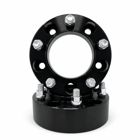4x 5x150 Hub Centric Wheel Spacers | 1.5" Inch (38mm) | 14x1.5 Studs & Lug Nuts | 110mm Center Bore & Wheel Centering Lip | Forged 6061 T-6 Aerospace Grade Hard Anodized Aluminum - SET Group USA