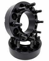 8x170 Hub Centric Wheel Spacers | 2" Inch (50mm) | 2 Piece Set | 14x1.5 Studs & Lug Nuts | 125mm Center Bore & Wheel Centering Lip | Forged 6061 T-6 Aerospace Grade Hard Anodized Aluminum