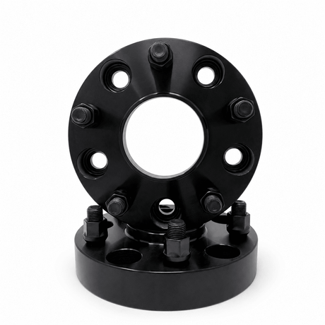 2x 5x5.5 Dodge Ram 1500 2012-2018 Hub Centric Wheel Spacers | 2" Inch (50mm) | 14x1.5 Studs & Lug Nuts | 77.8mm Center Bore & Wheel Centering Lip | Forged 6061 T-6 Aerospace Grade Hard Anodized Aluminum - SET Group USA
