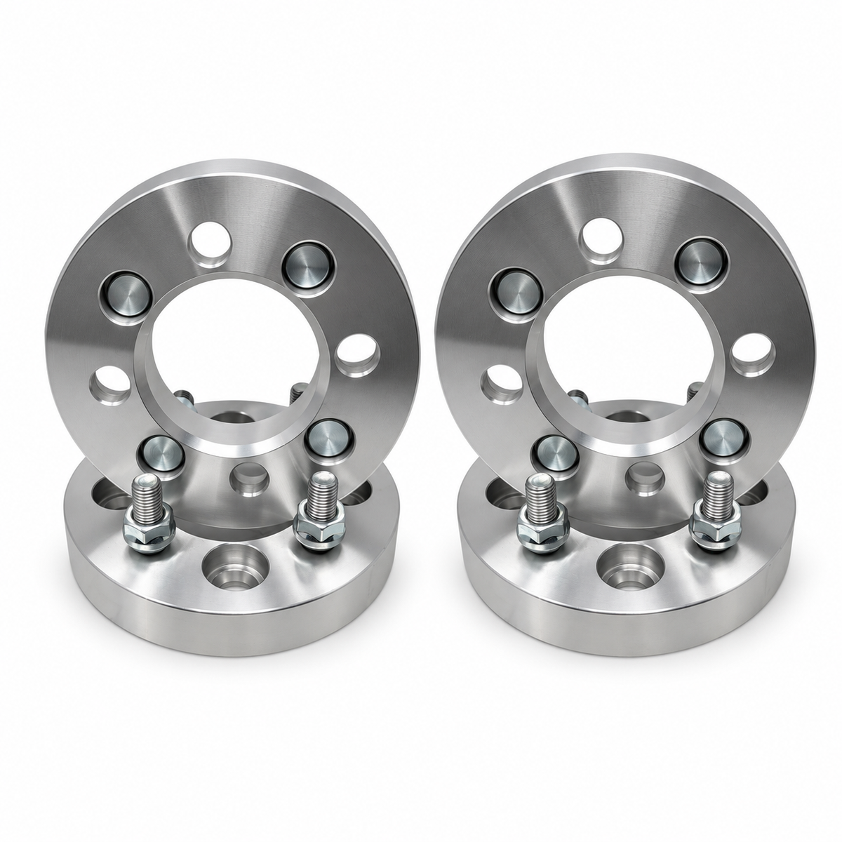4x 4x100 Wheel Spacers | 1.25" Inch (32mm) | 12x1.5 Studs & Lug Nuts | 71mm Center Bore | Forged 6061 T-6 Aerospace Grade Hard Anodized Aluminum