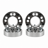 4x 5x4.5 Or 5x4.75 to 5x5.5 Wheel Adapters | 1.25" Inch Thick (32mm) | Dual Drilled Universal Fit 5x4.5 Or 5x4.75 Vehicles | 12x1.5 Studs & Lug Nuts | 74mm Center Bore | Forged 6061 T-6 Aerospace Grade Hard Anodized Aluminum - SET Group USA