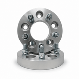 2x 5x4.75 Universal Fit 5x4.75 Or 5x120.7 Vehicles Wheel Spacers | 2" Inch (50mm) | 12x1.5 Studs & Lug Nuts | 82.55mm Center Bore | Forged 6061 T-6 Aerospace Grade Hard Anodized Aluminum - SET Group USA