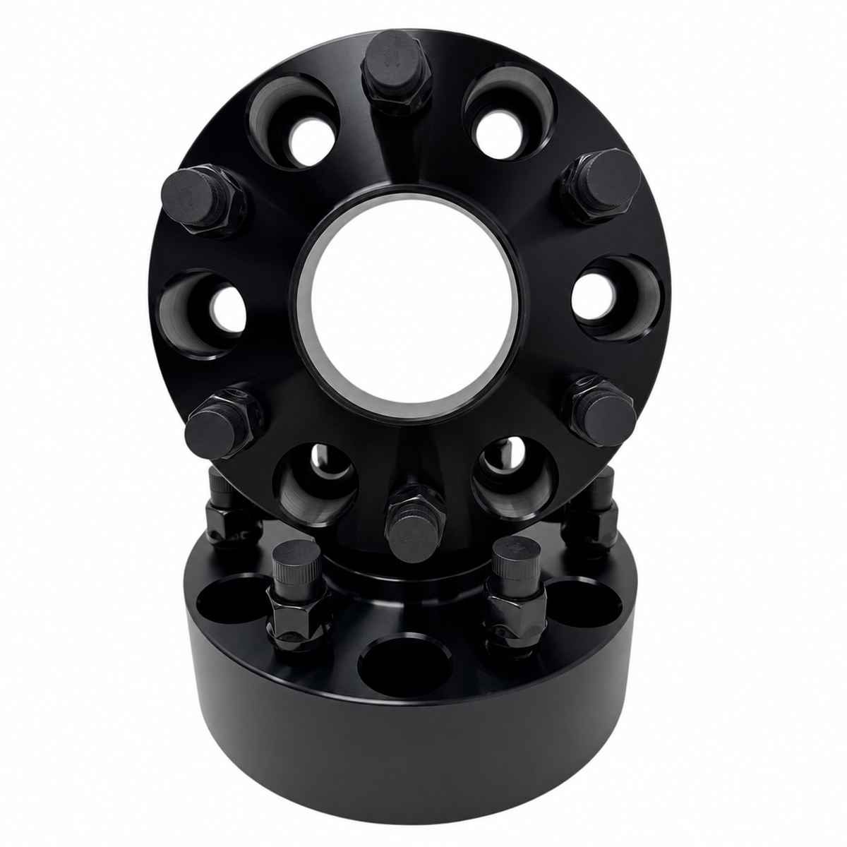 4 6x135 to 6x5.5 Hub Centric Wheel Adapters Ford To Chevy Wheels 1.5" Inch Thick (38mm) F-150, Raptor, Bronco Raptor, 14x1.5 Studs & Lug Nuts 87.1mm Center Bore To 78.1mm Wheel Centering Lip