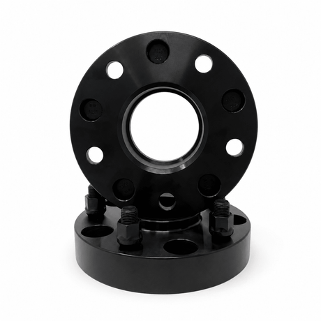 2x 5x4.5 Hub Centric Wheel Spacers | 2" Inch (50mm) | 12x1.25 Studs & Lug Nuts | 56.1mm Center Bore & Wheel Centering Lip | Forged 6061 T-6 Aerospace Grade Hard Anodized Aluminum - SET Group USA
