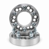 2x 6x135 Or 6x5.5 to 6x135 Wheel Adapters | 1.25" Inch Thick (32mm) | 14x1.5 Studs & Lug Nuts | 108mm Center Bore | Forged 6061 T-6 Aerospace Grade Hard Anodized Aluminum