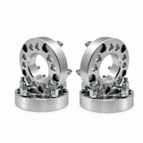4x 5x4.75 Or 5x5 to 5x4.75 Wheel Adapters | 1.5" Inch Thick (38mm) | Dual Drilled Universal Fit 5x4.75 Or 5x5 Vehicles | 12x1.5 Studs & Lug Nuts | 78.1mm Center Bore | Forged 6061 T-6 Aerospace Grade Hard Anodized Aluminum - SET Group USA