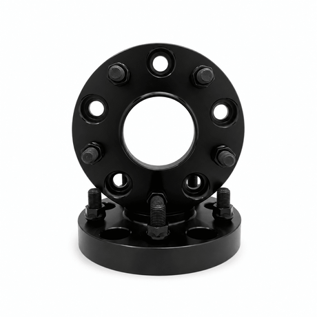 2x 5x4.5 Hub Centric Wheel Spacers | 1.25" Inch (32mm) | 14x1.5 Studs & Lug Nuts | 70.5mm Center Bore & Wheel Centering Lip | Forged 6061 T-6 Aerospace Grade Hard Anodized Aluminum - SET Group USA