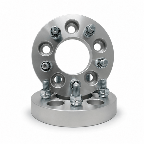 4x 5x4.75 Wheel Spacers | 1.25" Inch (32mm) | 12x1.5 Studs & Lug Nuts | 74mm Center Bore | Forged 6061 T-6 Aerospace Grade Hard Anodized Aluminum - SET Group USA