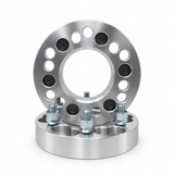 2x 6x135 Or 6x5.5 to 6x135 Wheel Adapters | 1.25" Inch Thick (32mm) | 14x1.5 Studs & Lug Nuts | 108mm Center Bore | Forged 6061 T-6 Aerospace Grade Hard Anodized Aluminum