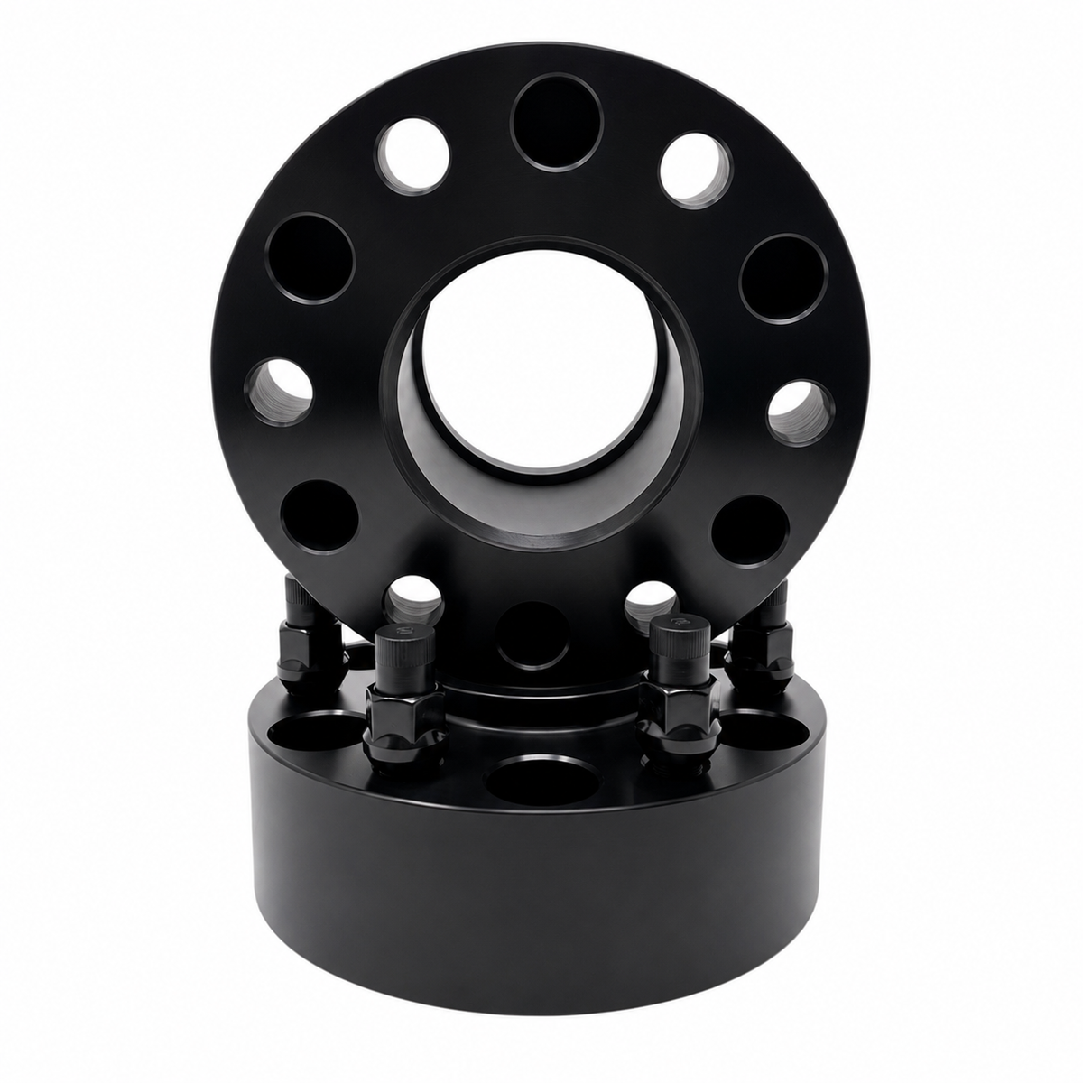 4 6x135 to 6x5.5 Hub Centric Wheel Adapters Ford To Chevy Wheels 1.5" Inch Thick (38mm) F-150, Raptor, Bronco Raptor, 14x1.5 Studs & Lug Nuts 87.1mm Center Bore To 78.1mm Wheel Centering Lip