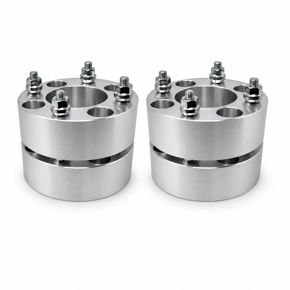 4x 4x110 Wheel Spacers | 2" Inch (50mm) | 12x1.25 Studs & Lug Nuts | 68mm Center Bore | Forged 6061 T-6 Aerospace Grade Hard Anodized Aluminum