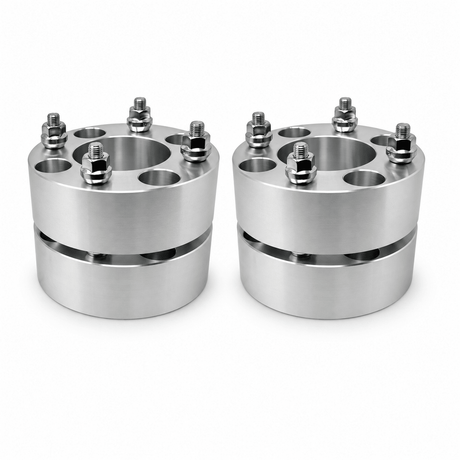 4x 4x110 Wheel Spacers | 2" Inch (50mm) | 12x1.25 Studs & Lug Nuts | 68mm Center Bore | Forged 6061 T-6 Aerospace Grade Hard Anodized Aluminum - SET Group USA