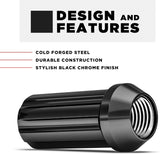 32 Black Spline Lugnuts 9/16 | 1994-2010 Dodge Ram 2500 3500 Aftermarket Wheels