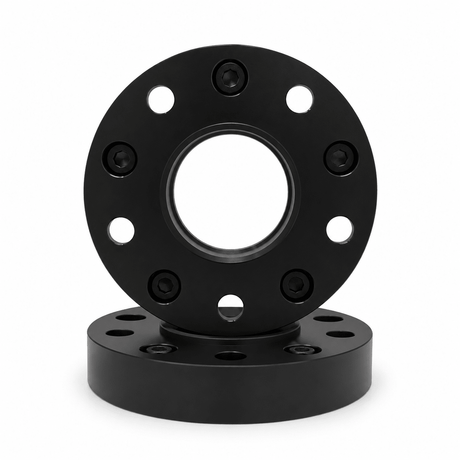 4x 5x4.5 Hub Centric Wheel Spacers | 1.25" Inch (32mm) | 14x1.5 Studs & Lug Nuts | 70.5mm Center Bore & Wheel Centering Lip | Forged 6061 T-6 Aerospace Grade Hard Anodized Aluminum - SET Group USA