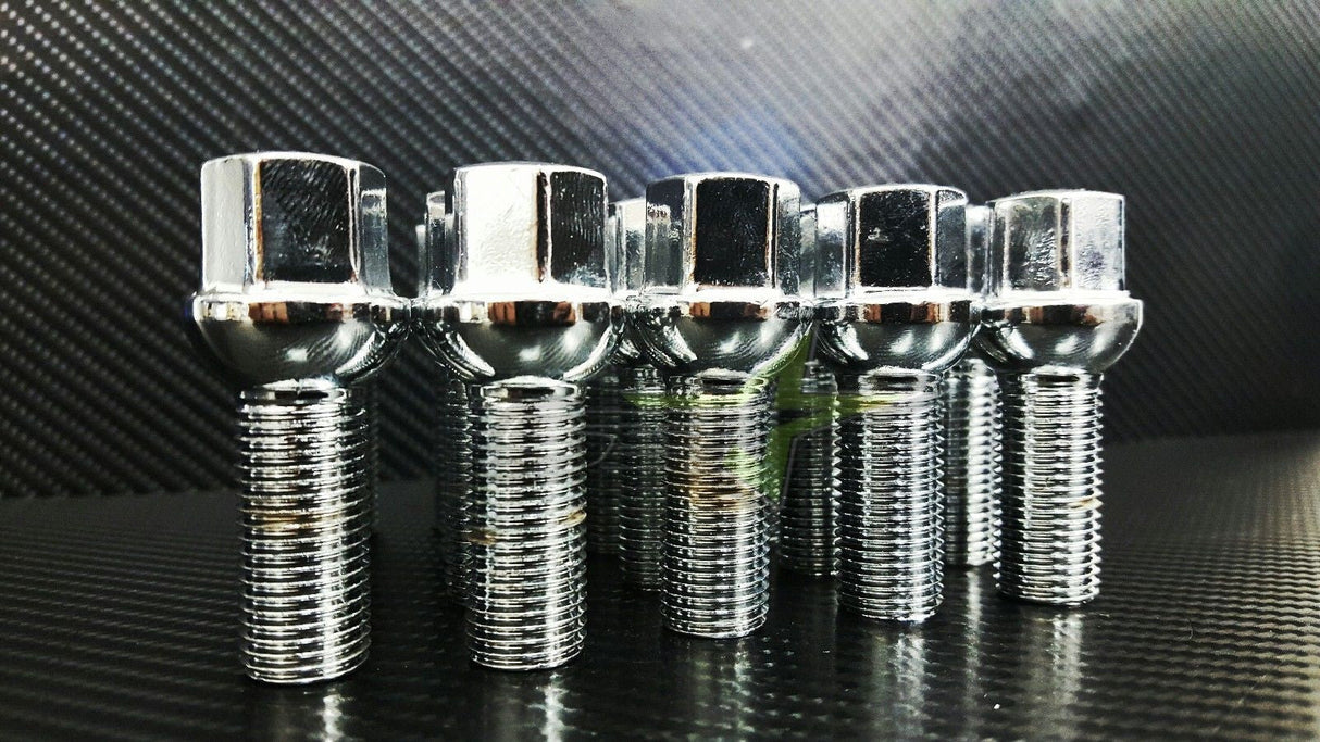 20 PORSCHE 911 996 997 986 987 BOXSTER CHROME STEEL LUG NUTS BOLTS