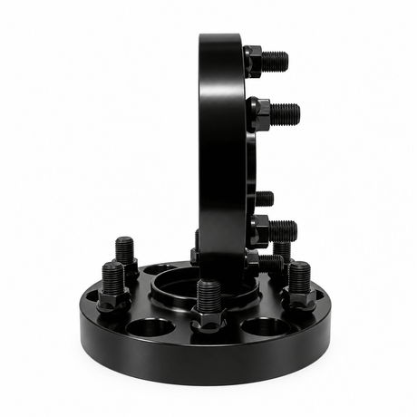 4x 6x135 to 6x5.5 Ford To Chevy Hub Centric Wheel Adapters | 1.25" Inch Thick (32mm) | 14x1.5 Studs & Lug Nuts | 87mm Center Bore & 78.1mm Wheel Centering Lip | Forged 6061 T-6 Aerospace Grade Hard Anodized Aluminum - SET Group USA